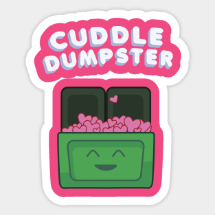 Cuddle Dumpster Sticker